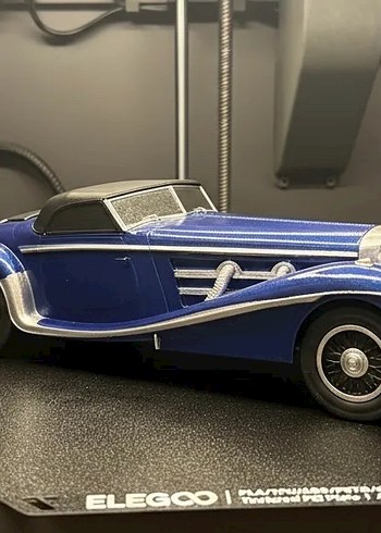 3d Baskı Mercedes Benz 540k model araba Diecast