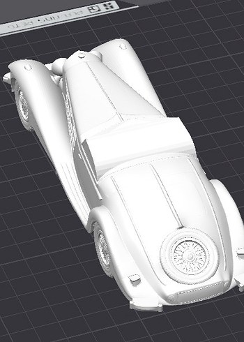 3d Baskı Mercedes Benz 540k model araba Diecast - Görsel 5