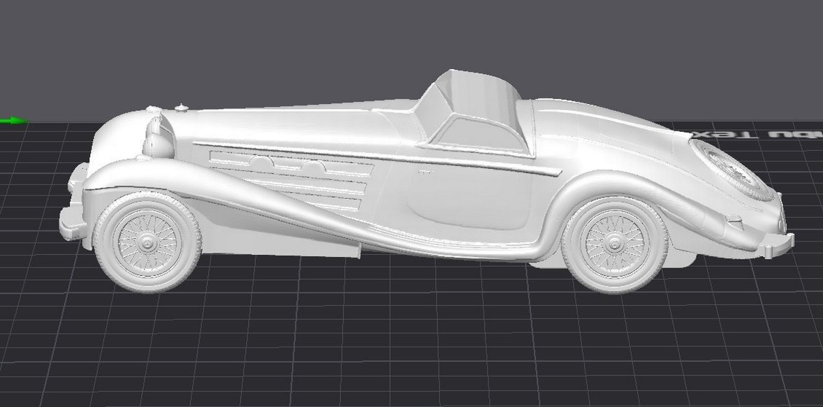 3d Baskı Mercedes Benz 540k model araba Diecast - Görsel 4