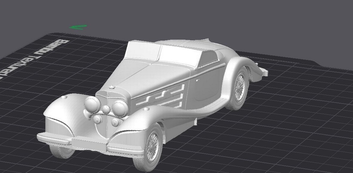 3d Baskı Mercedes Benz 540k model araba Diecast - Görsel 3