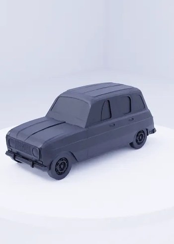 3d Baskı Renault 4L Model Araba Diecast Diorama - Görsel 3