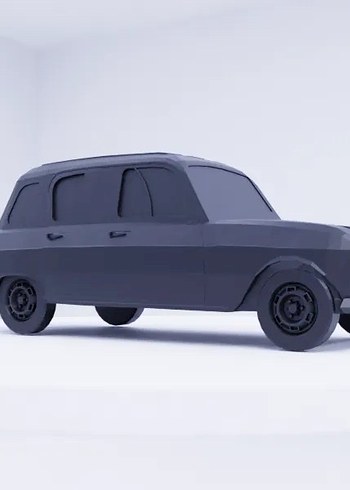 3d Baskı Renault 4L Model Araba Diecast Diorama - Görsel 2