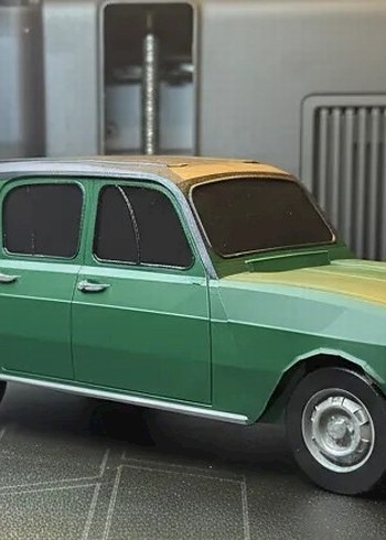 3d Baskı Renault 4L Model Araba Diecast Diorama