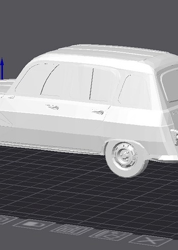 3d Baskı Renault 4L Model Araba Diecast Diorama - Görsel 5