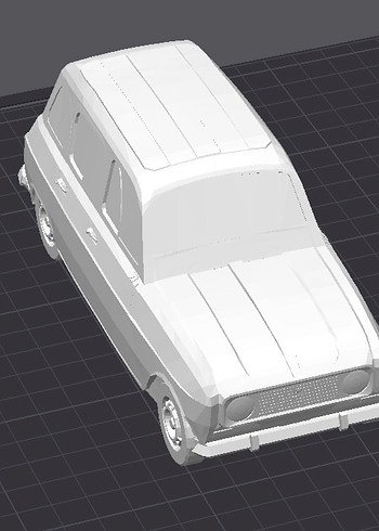 3d Baskı Renault 4L Model Araba Diecast Diorama - Görsel 7