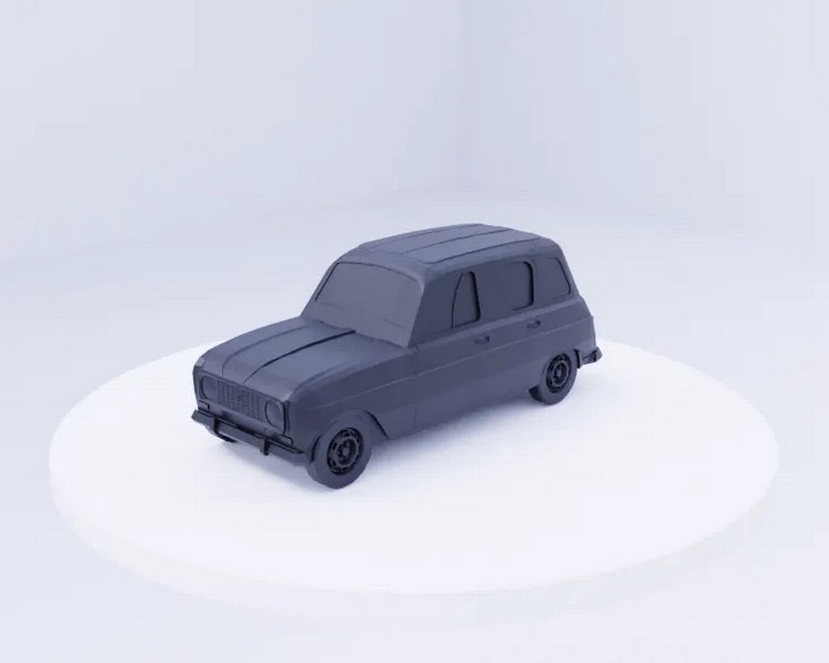3d Baskı Renault 4L Model Araba Diecast Diorama - Görsel 3