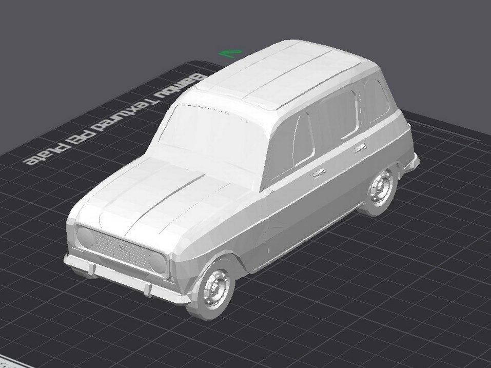 3d Baskı Renault 4L Model Araba Diecast Diorama - Görsel 4