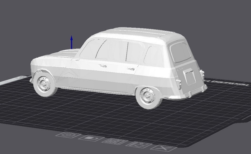 3d Baskı Renault 4L Model Araba Diecast Diorama - Görsel 5