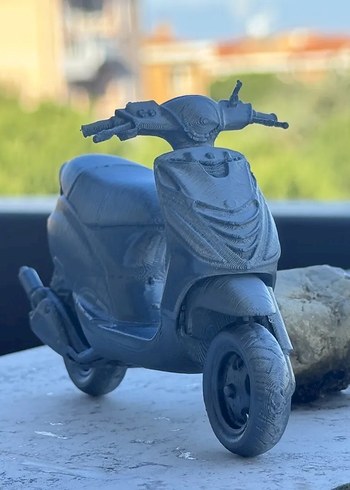 3d Baskı Piaggio Zip sp 50cc Model Motosiklet Diecast - Görsel 2