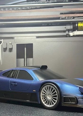 3d Baskı Mercedes Benz CLK GTR Model araba Diecast Diorama