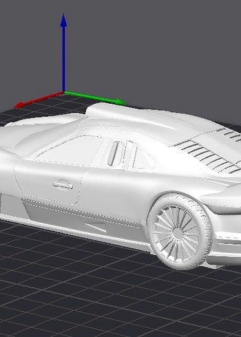 3d Baskı Mercedes Benz CLK GTR Model araba Diecast Diorama - Görsel 5