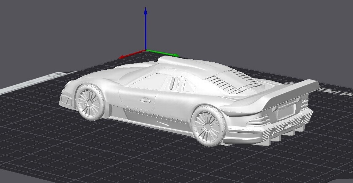 3d Baskı Mercedes Benz CLK GTR Model araba Diecast Diorama - Görsel 5