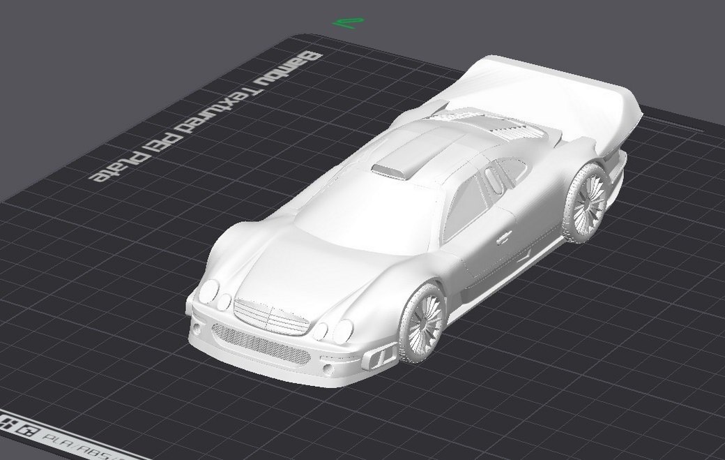 3d Baskı Mercedes Benz CLK GTR Model araba Diecast Diorama - Görsel 4