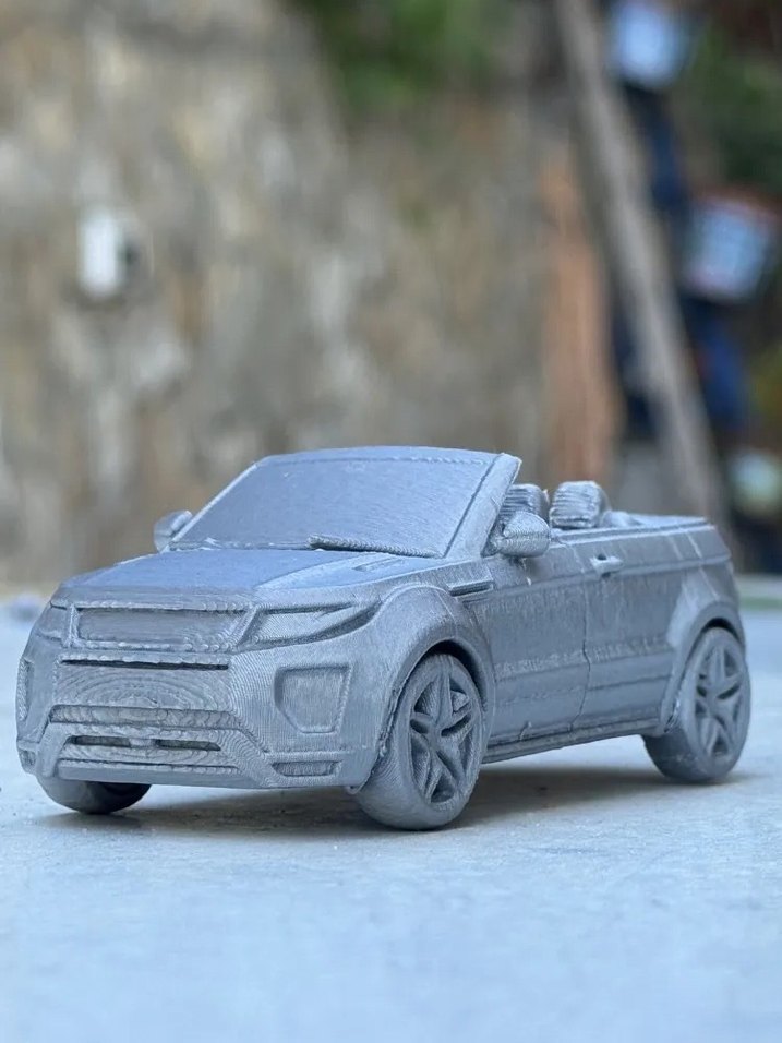 3d Baskı Range Rover Velar Cabriolet Model araba Diecast - Görsel 4