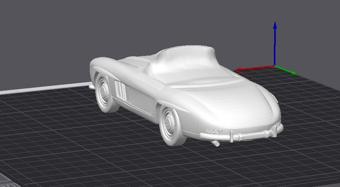 3d Mercedes Benz 300 SL Roaster model araba Diecast Diorama - Görsel 5