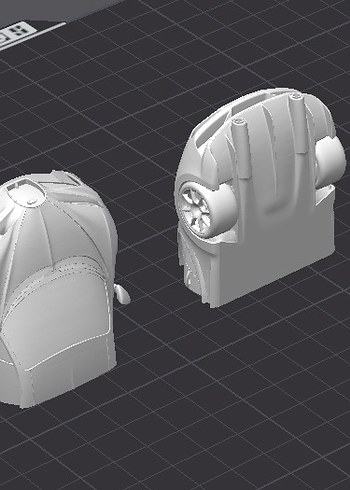 3d Baskı Bugatti Chiron Model Araba Diecast - Görsel 4