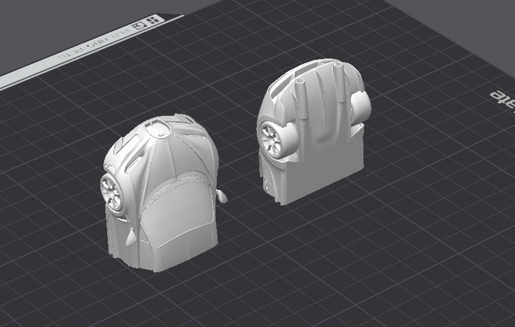 3d Baskı Bugatti Chiron Model Araba Diecast - Görsel 4