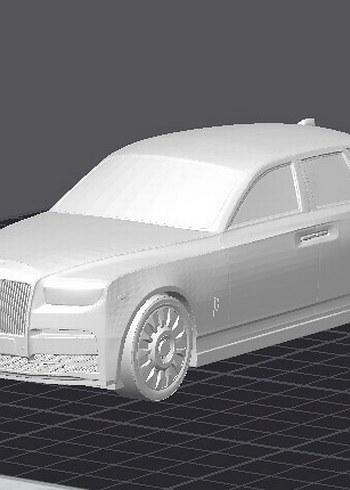 3d baskı Rolls-Royce Phantom model araba Diecast Diorama - Görsel 3