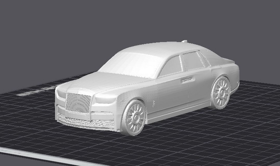 3d baskı Rolls-Royce Phantom model araba Diecast Diorama - Görsel 3