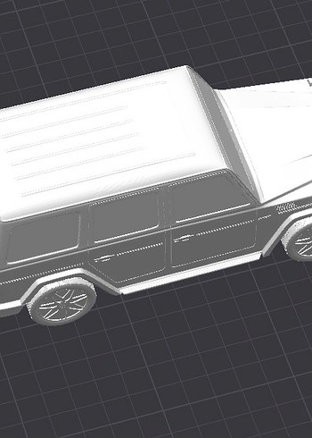 3d Baskı Mercedes Benz G63 AMG Model Araba Diecast Diorama - Görsel 6