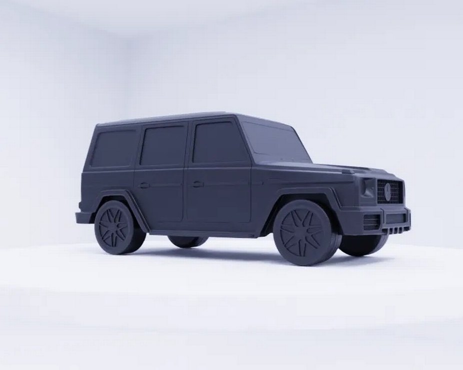 3d Baskı Mercedes Benz G63 AMG Model Araba Diecast Diorama - Görsel 2