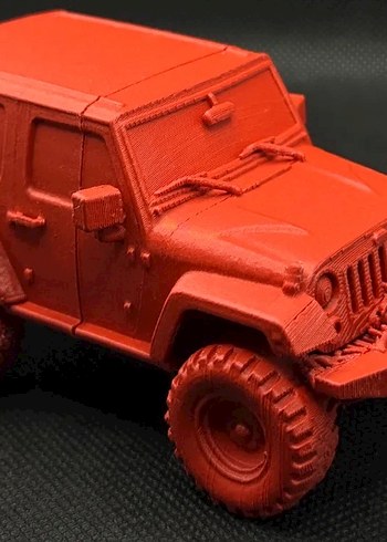 3d baskı Jeep Wrangler Gladietor Model araba Diecast - Görsel 4
