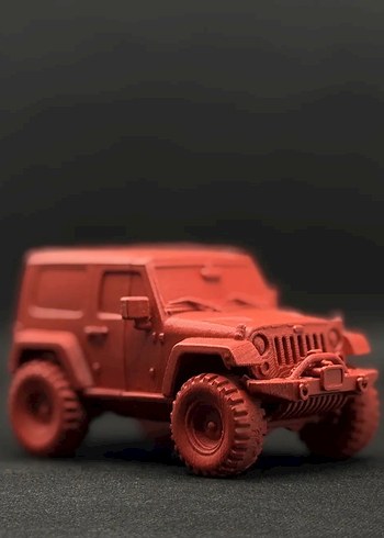 3d baskı Jeep Wrangler Gladietor Model araba Diecast - Görsel 5