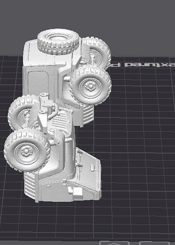 3d baskı Jeep Wrangler Gladietor Model araba Diecast - Görsel 8