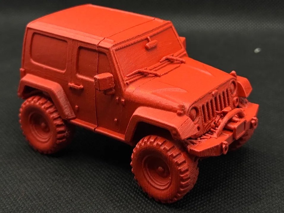 3d baskı Jeep Wrangler Gladietor Model araba Diecast - Görsel 4