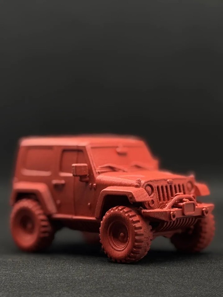 3d baskı Jeep Wrangler Gladietor Model araba Diecast - Görsel 5