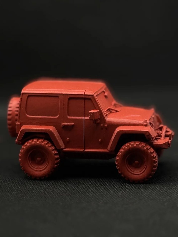 3d baskı Jeep Wrangler Gladietor Model araba Diecast - Görsel 2