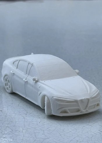 3d Baskı Alfa Romeo Giulia Model araba Diecast Diorama - Görsel 3