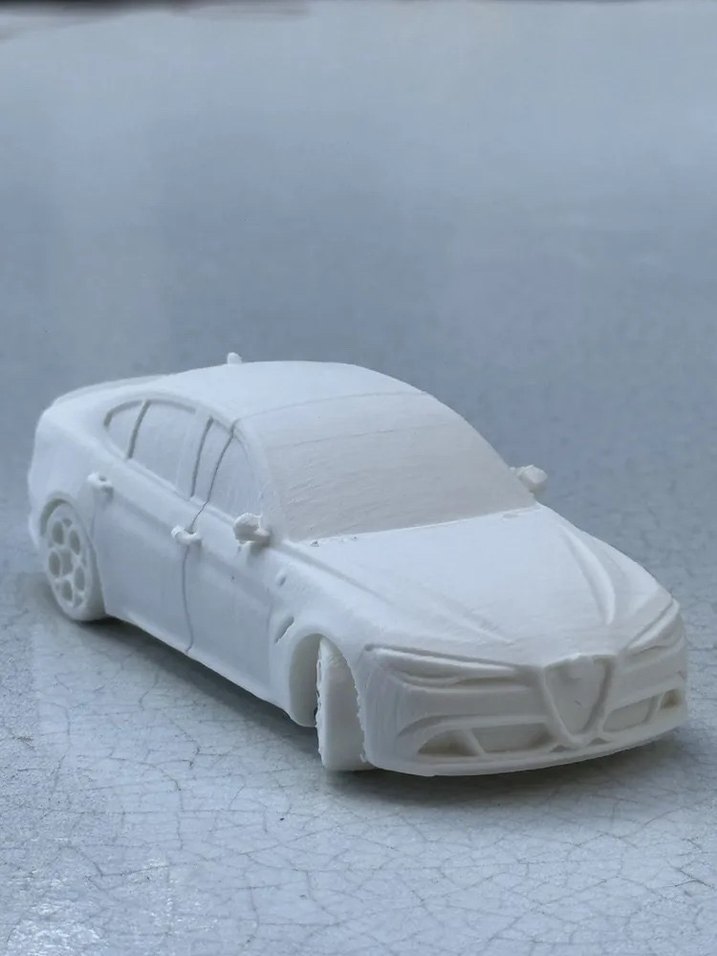 3d Baskı Alfa Romeo Giulia Model araba Diecast Diorama - Görsel 3