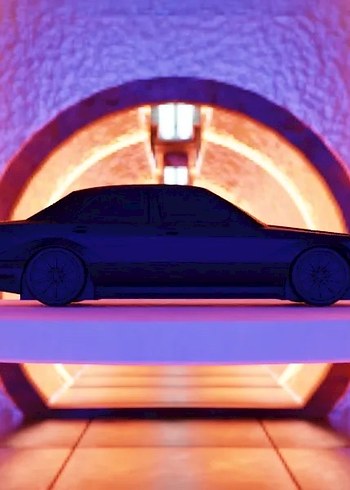 3d Baskı Mercedes Benz 190E model araba Diecast Diorama - Görsel 3