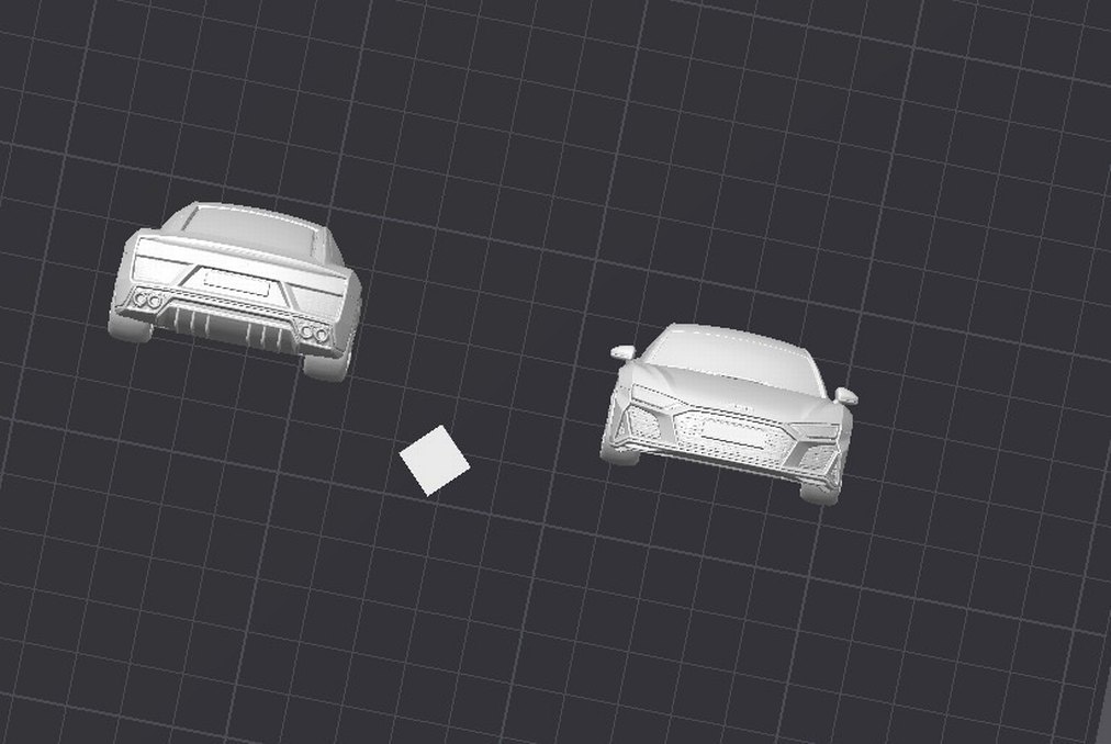 3d Baskı Audi R8 model araba Diecast Diorama - Görsel 3