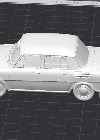 3d Baskı Skoda 100 mb model araba Diecast Diorama - Görsel 4