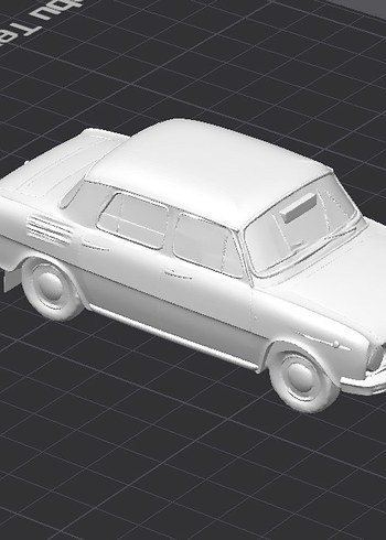 3d Baskı Skoda 100 mb model araba Diecast Diorama - Görsel 2