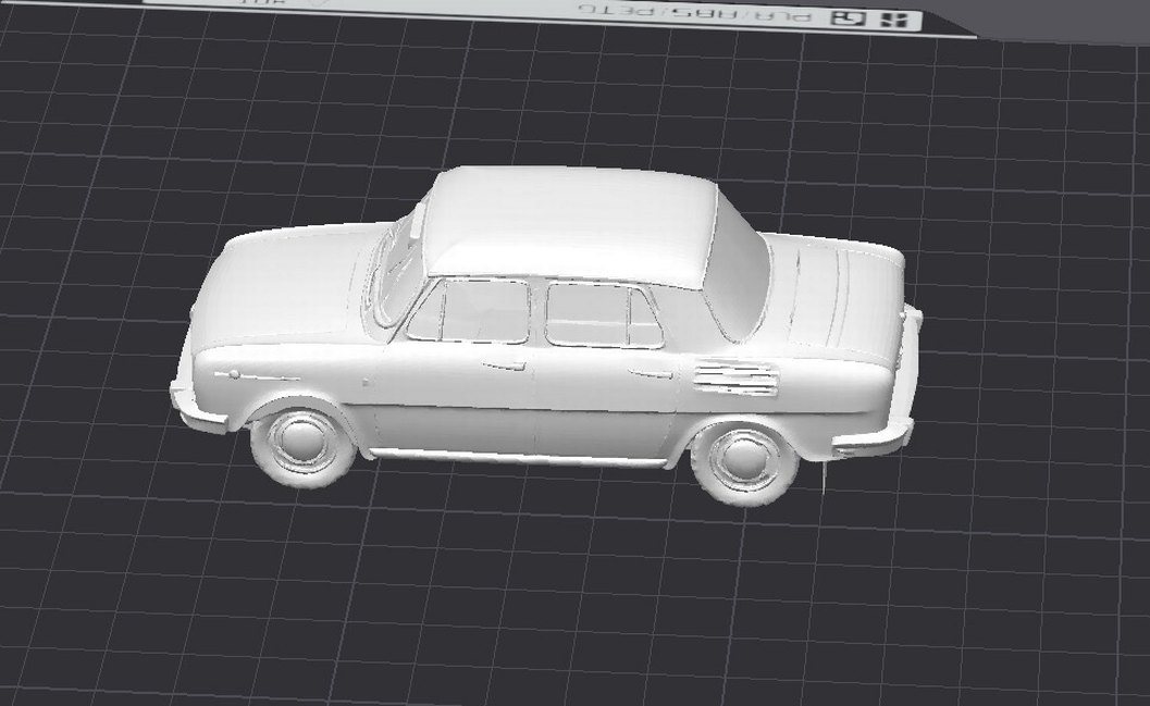 3d Baskı Skoda 100 mb model araba Diecast Diorama - Görsel 4