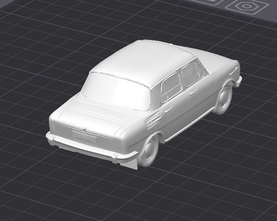 3d Baskı Skoda 100 mb model araba Diecast Diorama - Görsel 3