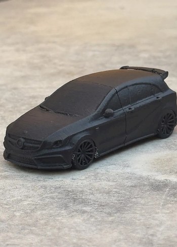 3d Baskı Mercedes A45 AMG model araba Diecast Diorama - Görsel 2