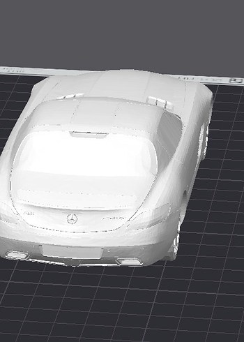 3d Baskı Mercedes-Benz SLS AMG model araba Diecast Diorama - Görsel 6