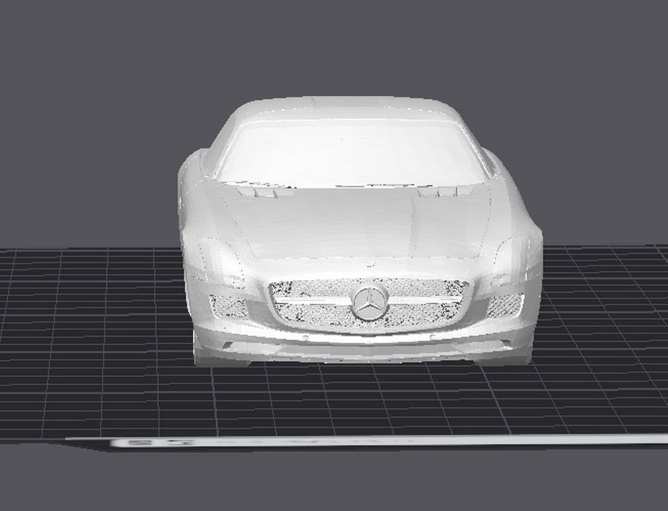 3d Baskı Mercedes-Benz SLS AMG model araba Diecast Diorama - Görsel 5