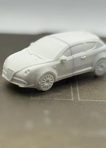 3d Baskı Alfa Romeo Mito model araba Diecast Diorama - Görsel 2