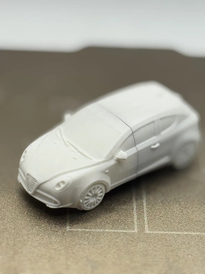 3d Baskı Alfa Romeo Mito model araba Diecast Diorama - Görsel 3
