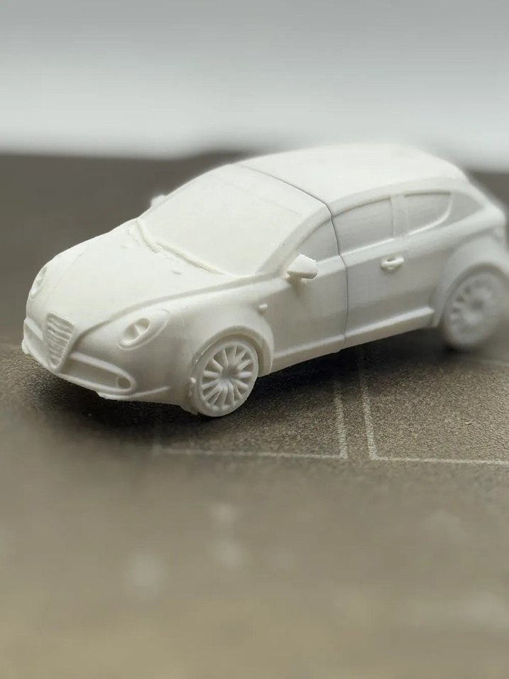 3d Baskı Alfa Romeo Mito model araba Diecast Diorama - Görsel 2