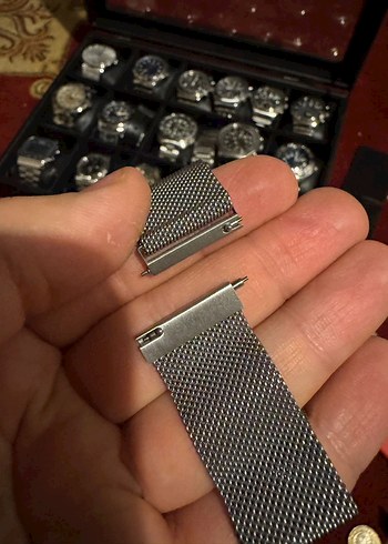 22mm Hasır Çelik Mıknatıslı Kordon Akıllı Pimli SIFIR - Görsel 9