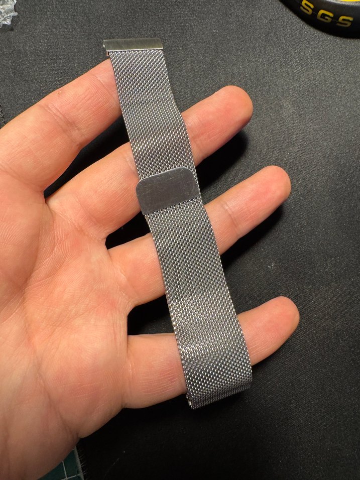 22mm Hasır Çelik Mıknatıslı Kordon Akıllı Pimli SIFIR - Görsel 3