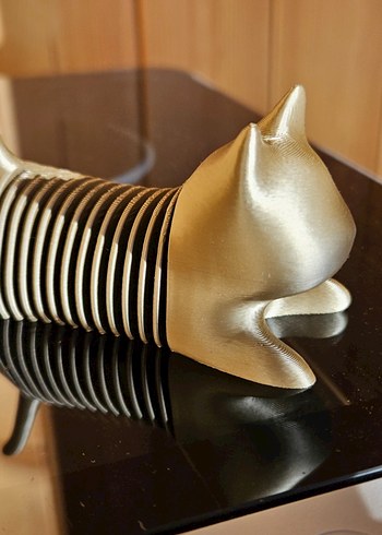 3d baskı enseyebilen kedi oyuncak figür - Görsel 6