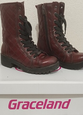 33 Beden bordo Renk Kız çocuk botu