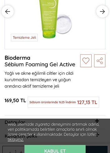 Bıoderma sebium yüz jeli